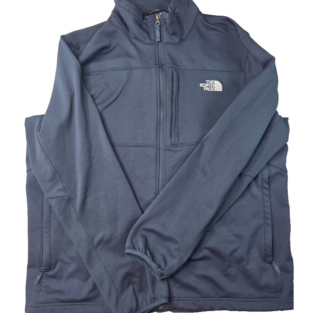The North Face Soft Shell Jacket Men's XL Navy Full Zip